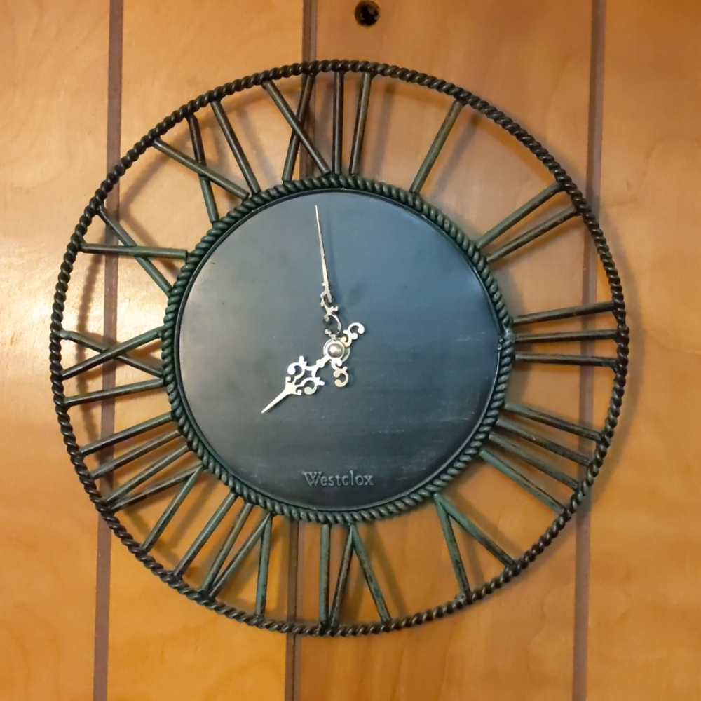 Roman numeral wall clock